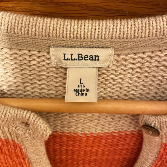๐L.L. Bean striped cardigan - Picture 2 of 6